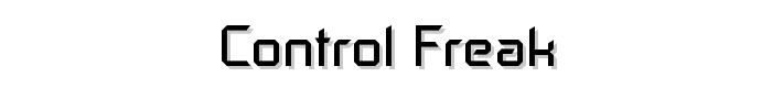 Control Freak font